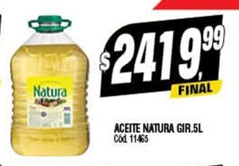 Supermercados Yaguar Aceite Natura Gir. 5L oferta