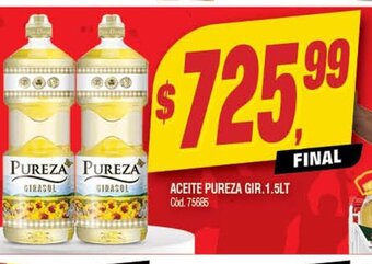 Supermercados Yaguar Aceite Pureza Gir. 1.5lt oferta