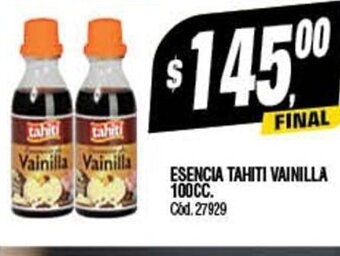 Supermercados Yaguar Esencia Tahiti Vainilla 100cc oferta