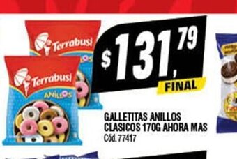 Galletitas Anillos Clasicos 170g Ahora Mas