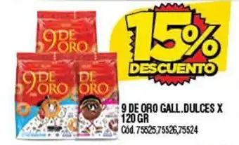 Supermercados Yaguar 9 De Oro Gall. Dulces x 120gr oferta