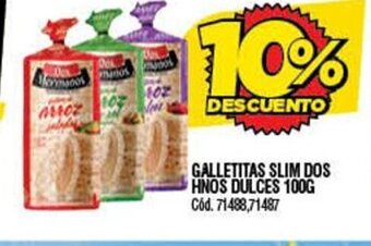 Supermercados Yaguar Galletitas Slim Dos Hnos Dulces 100g oferta