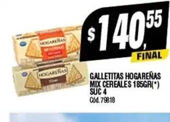 Supermercados Yaguar Galletitas Hogareñas Mix Cereales 185gr oferta