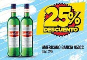 Supermercados Yaguar Americano Gancia 950cc oferta