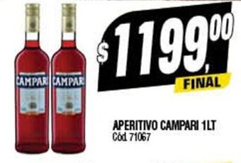 Supermercados Yaguar Aperitivo Campari 1Lt oferta