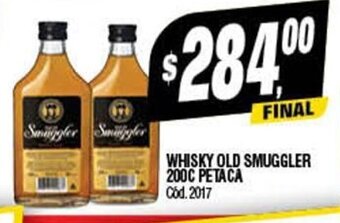 Supermercados Yaguar Whisky Old Smuggler 200c Petaca oferta