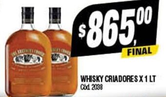 Supermercados Yaguar Whisky Criadores x 1lt oferta