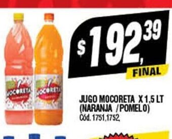 Supermercados Yaguar Jugo Mocoreta x 1.5lt oferta