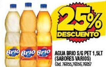 Supermercados Yaguar Agua Brio S/G Pet 1.5lt oferta