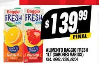 Supermercados Yaguar Alimento Baggio Fresh 1Lt oferta