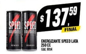 Supermercados Yaguar Energizante Speed Lata 250cc oferta