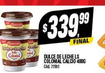 Supermercados Yaguar Dulce de Leche Ls Colonial Calcio 400g oferta