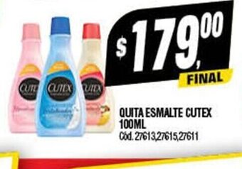Supermercados Yaguar Quita Esmalte Cutex 100ml oferta