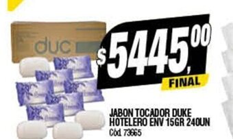 Jabon Tocador Duke Hotelero Env 15gr 240un