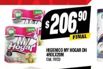 Supermercados Yaguar Higienico My Hogar Dh 4rol x 20m oferta