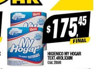 Supermercados Yaguar Higienico My Hogar Text 4rol x 30m oferta