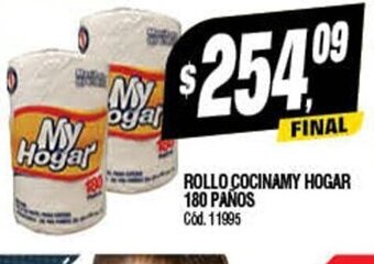 Supermercados Yaguar Rollo Cocina My Hogar 180 Panos oferta