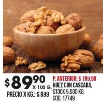 Coto Nuez Con Cáscara oferta