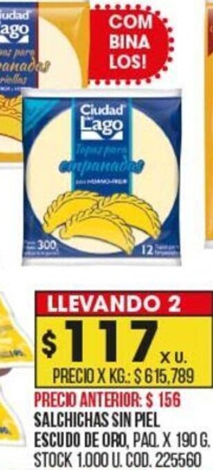 Coto Salchichas Sin Piel Escudo De Oro oferta