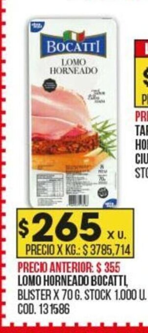 Coto Lomo Horneado Bocatti oferta