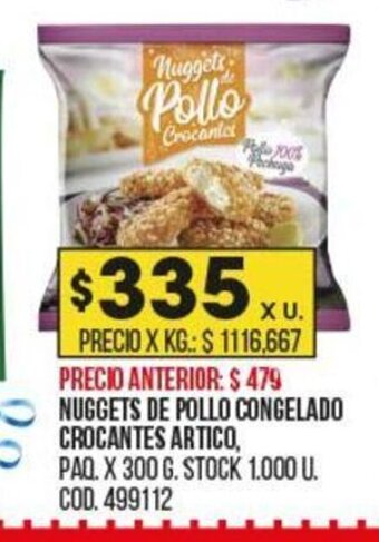 Coto Nuggets De Pollo Congelado Crocantes Artico oferta
