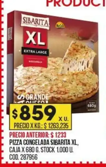 Coto Pizza Congelada Sibarita XL oferta