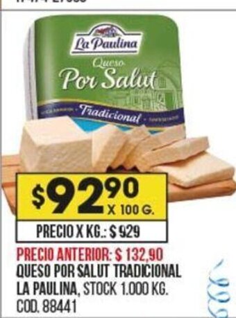 Coto Queso Por Salut Tradicional La Paulina oferta