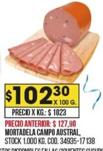 Coto Mortadela Campo Austral oferta