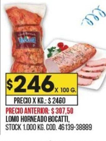 Coto Lomo Horneado Bocatti oferta