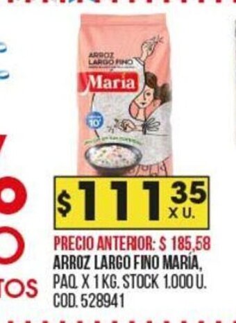 Coto Arroz Largo Fino María oferta