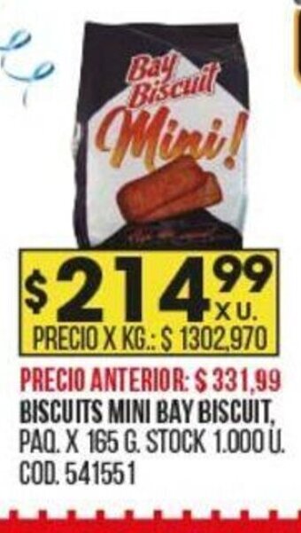 Coto Biscuits Mini Bay Biscuit oferta