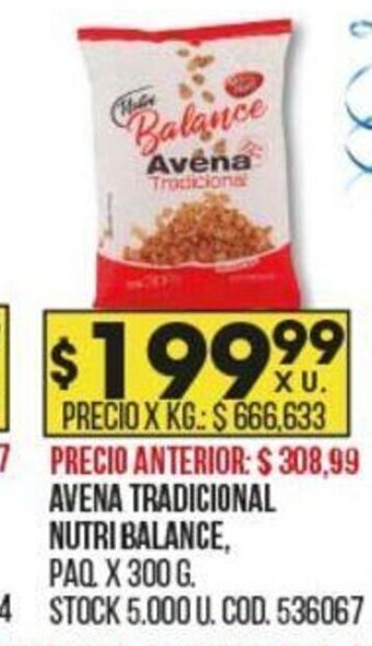 Coto Avena Tradicional Nutri Balance oferta