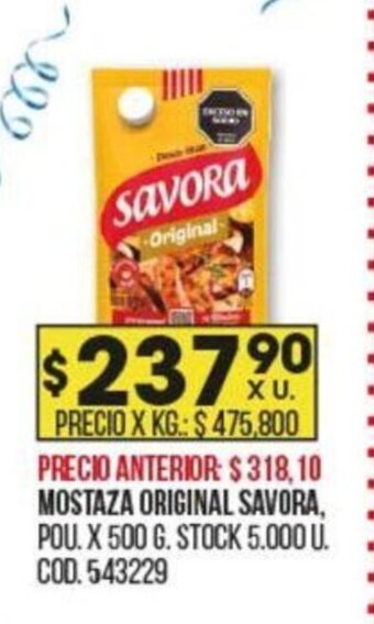 Coto Mostaza Original Savora oferta