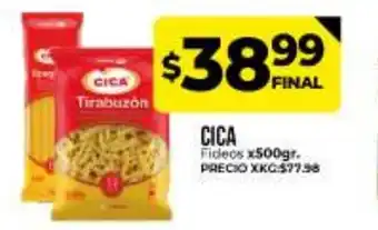 Supermayorista Vital Cica Fideos x 500gr oferta
