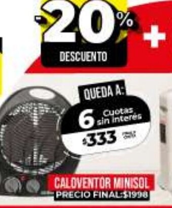 Supermayorista Vital Caloventor Minisol oferta