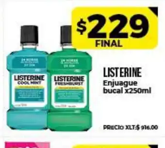 Supermayorista Vital Listerine Enjuague bucal x 250ml oferta