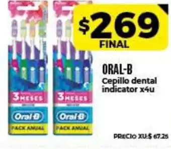 Supermayorista Vital Oral-B Cepillo dental indicator x4u oferta