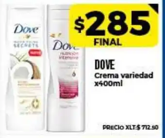 Supermayorista Vital Dove Crema variedad x 400ml oferta