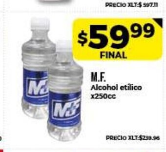 Supermayorista Vital M.F. Alcohol etilico x 250cc oferta
