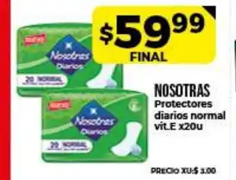 Supermayorista Vital Nosotras Proctectores diarios normal x20u oferta