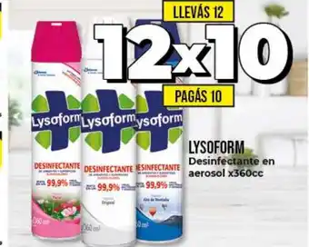 Supermayorista Vital Lysoform Desinfectante en aerosol x360cc oferta