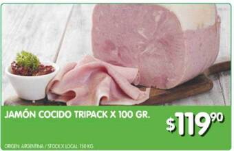 Jumbo Jamón cocido tripack oferta