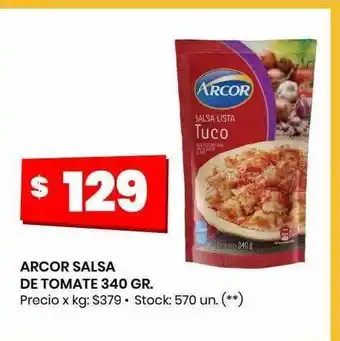 Changomas Arcor salsa de tomate oferta
