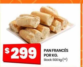 Changomas Pan francés por kg oferta