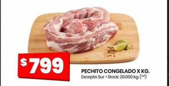 Changomas Pechito congelado x kg oferta