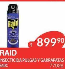 Masivos Raid insecticida pulgas y garrapatas oferta