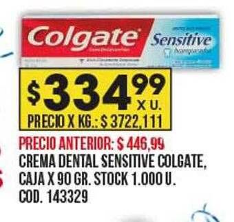 Coto Crema dental sensitive colgate oferta