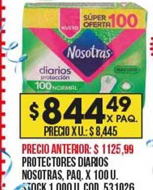 Coto Protectores diarios nosotras oferta