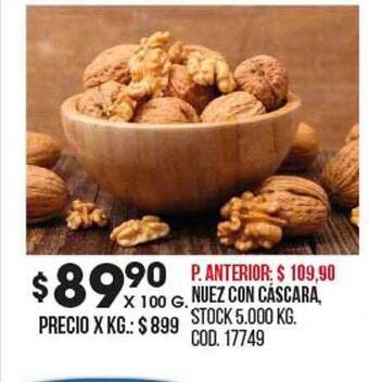 Coto Nuez con cáscara oferta