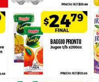Supermayorista Vital Baggio Pronto Jugos x200cc oferta